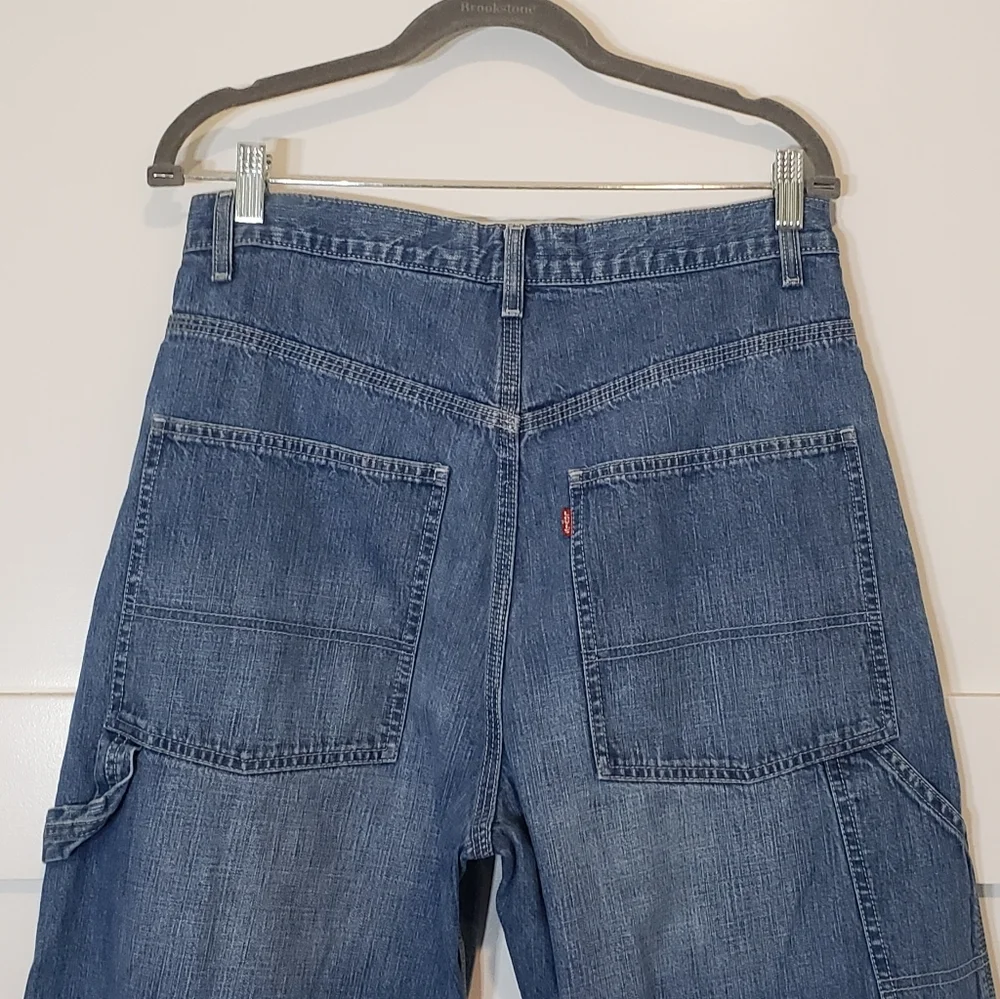 Levi's Vintage Carpenter Jeans Size 32X28.5 Utility Work Hi Rise 100% Cotton